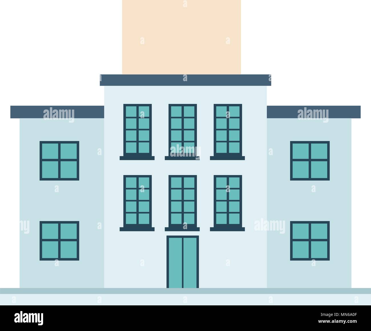 Urban headquarter building isolated Stock Vector Image & Art - Alamy