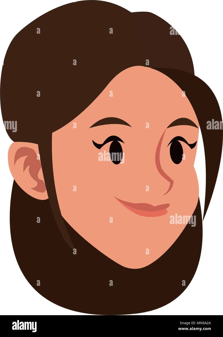 Young woman face Stock Vector Image & Art Alamy