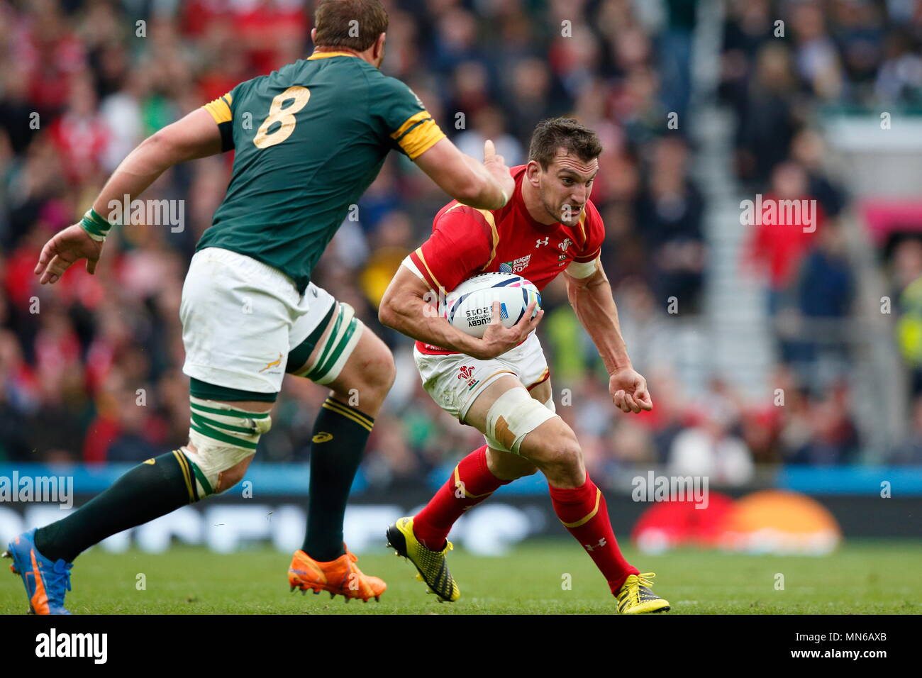 Wales sam warburton rugby world cup match twickenham stadium hi-res ...