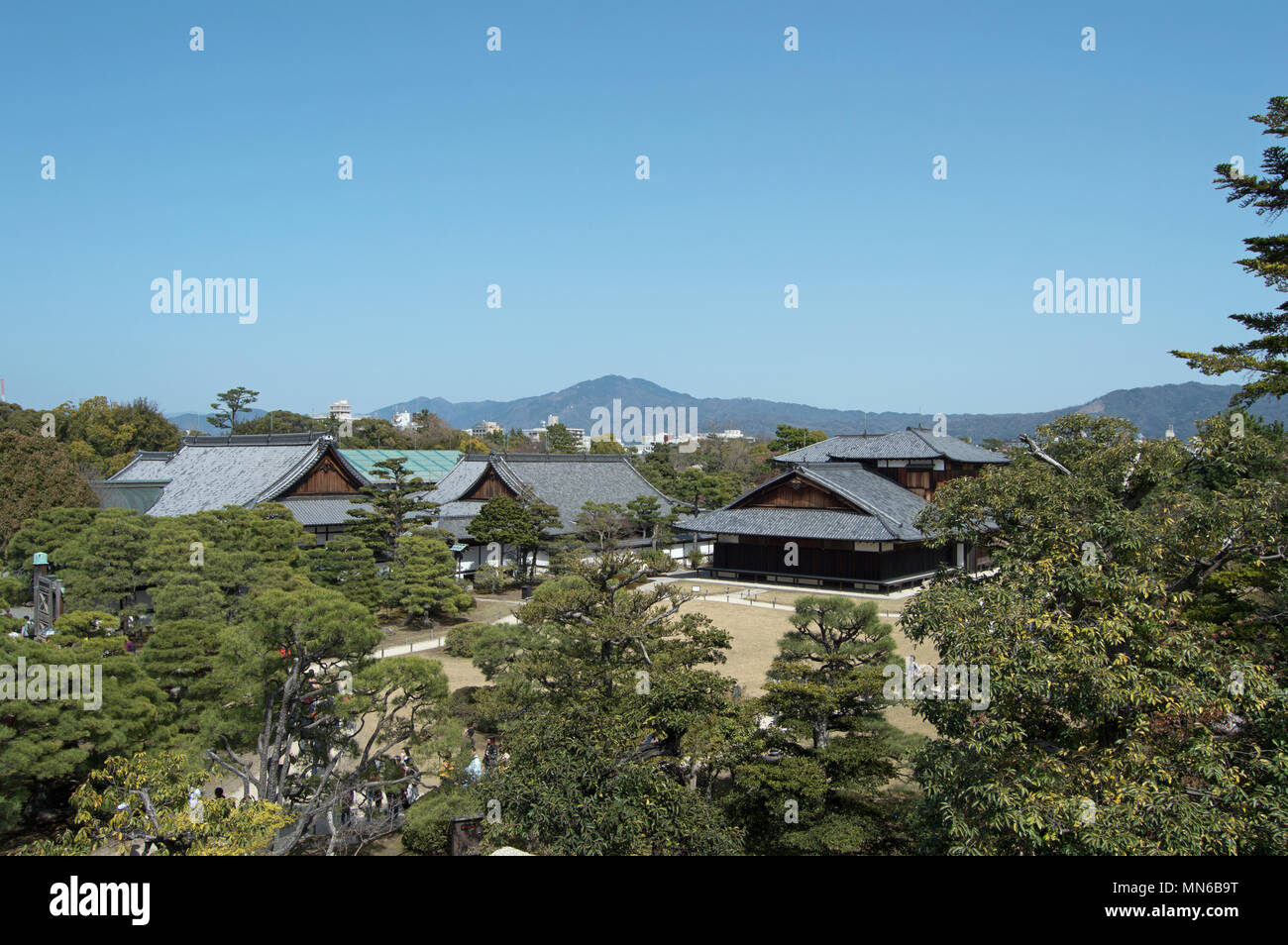 Nijo Castle grounds, Kyoto, Japan Stock Photo