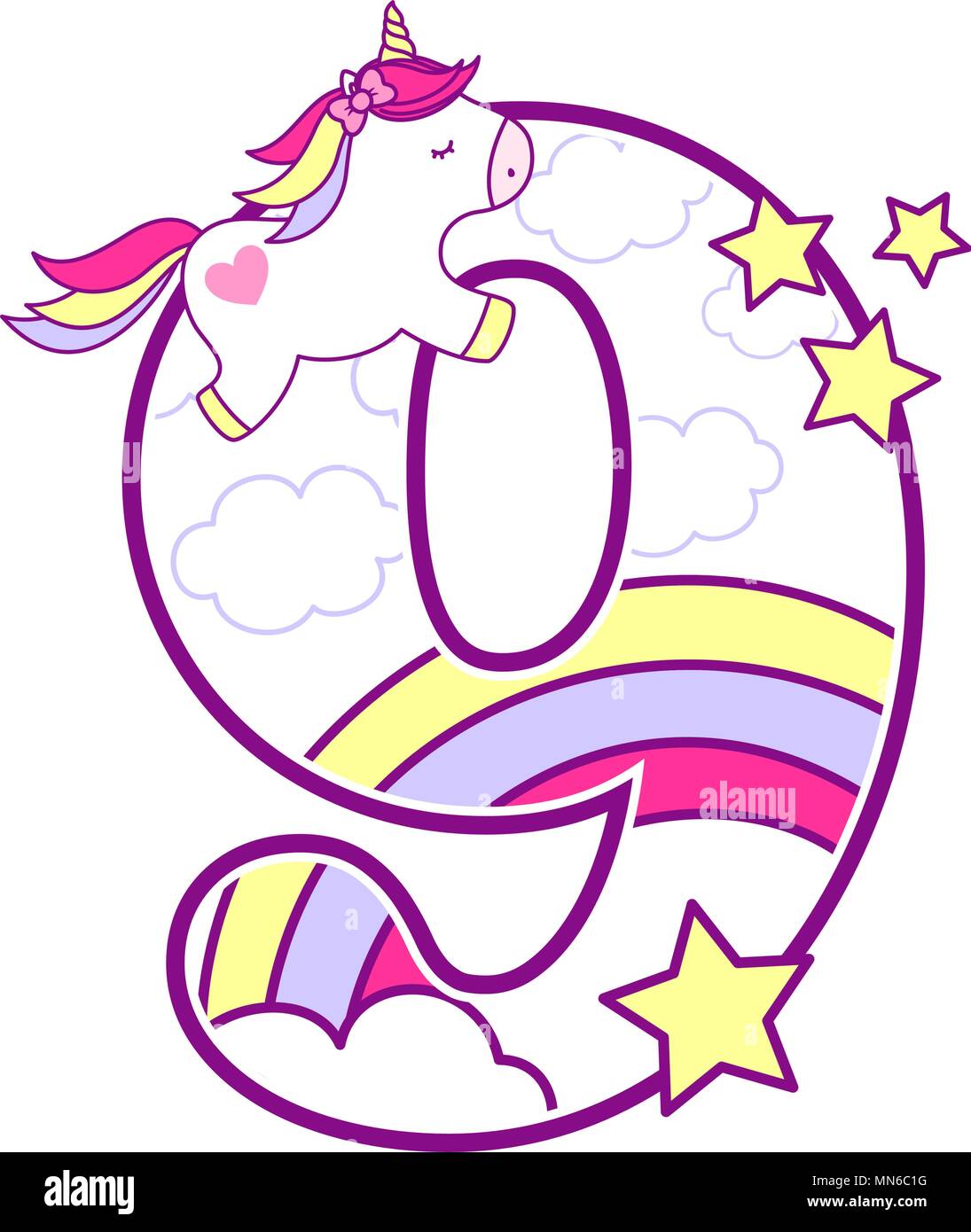 number 9 birthday theme