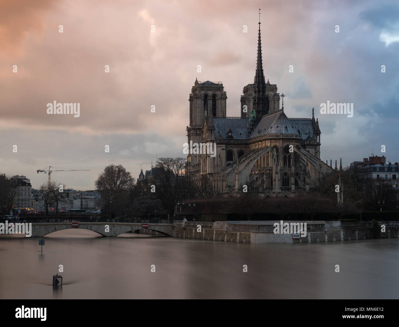 Cathedral in Paris Stock Photo