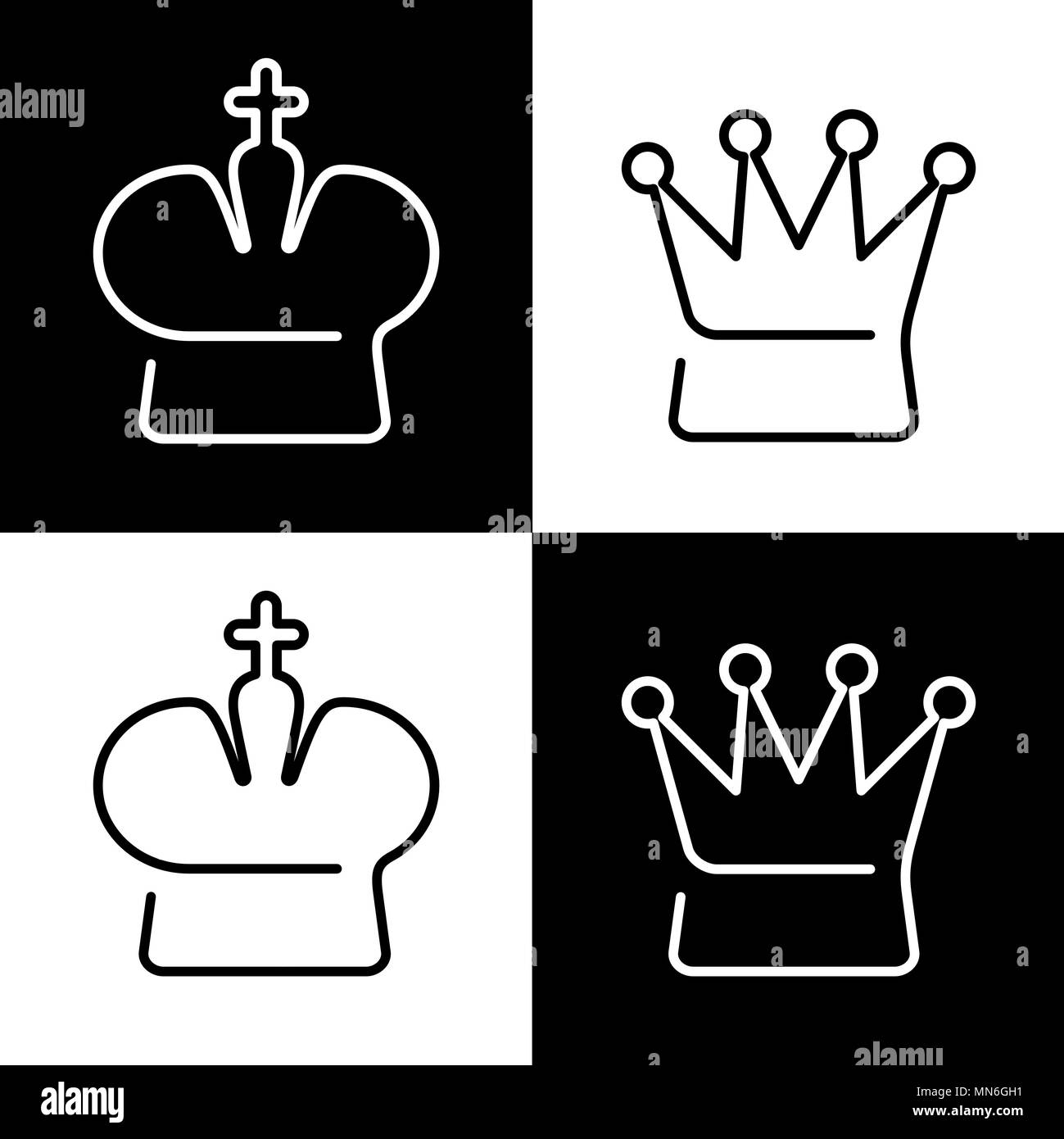 King crown with cross on top grey silhouette isolated cartoon flat vector  illustration on white, Stock Vector, Vector And Low Budget Royalty Free  Image. Pic. ESY-051179378