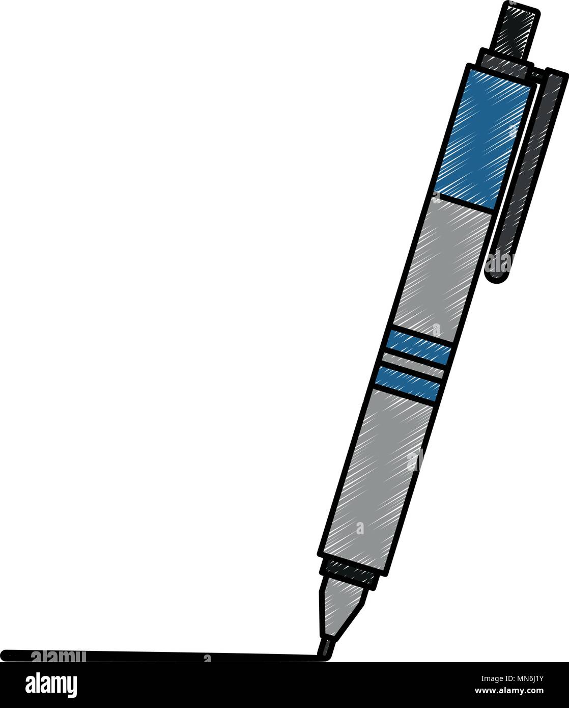 Office pen symbol scribble Stock Vector Image & Art - Alamy