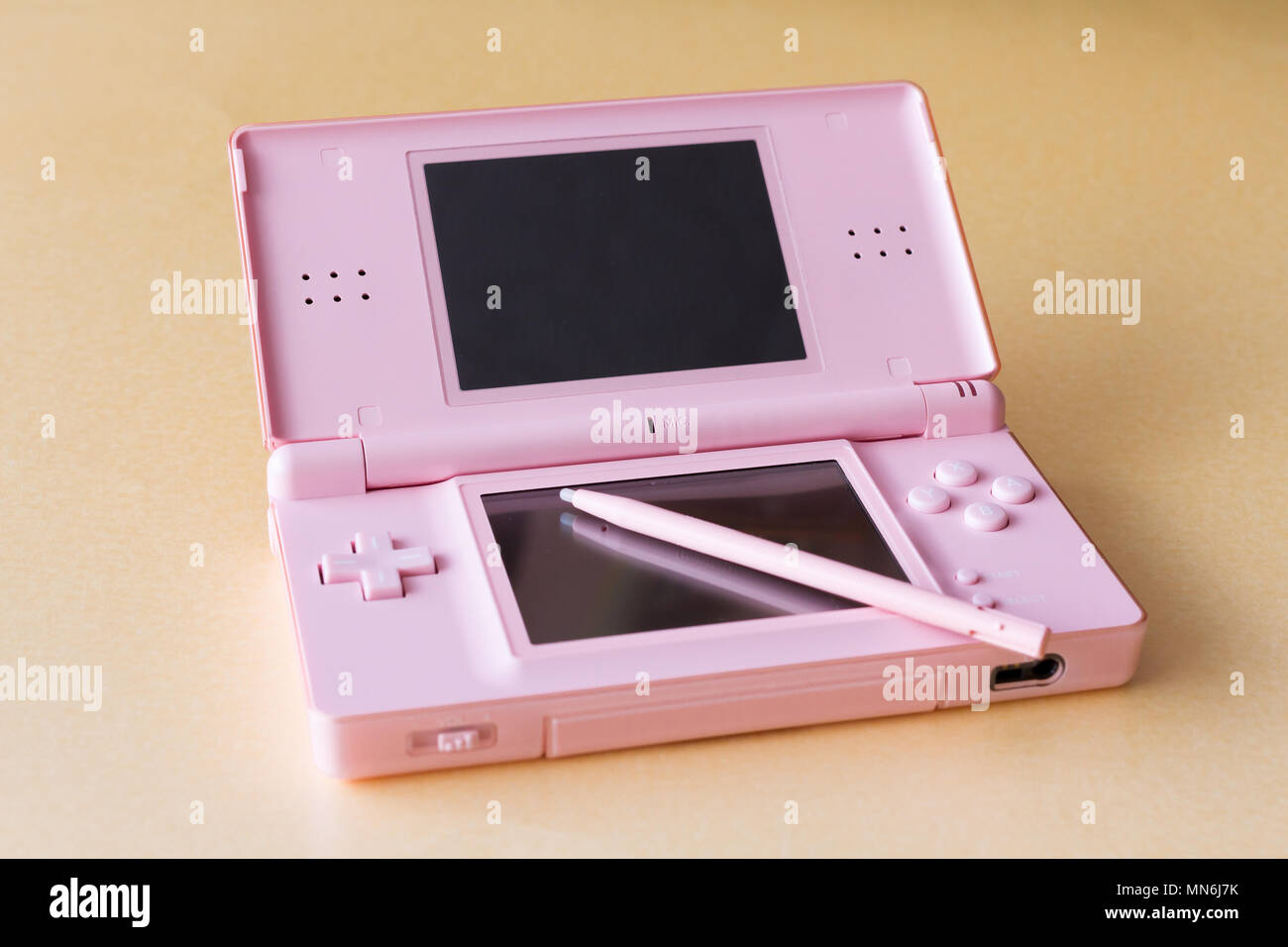 A pink Nintendo DS Lite games console from 2007, England, United Kingdom  Stock Photo - Alamy