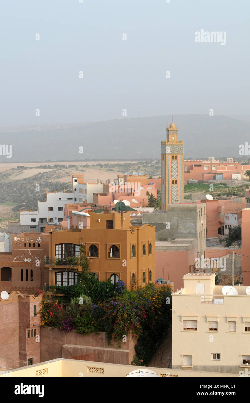 Moroccan homes houses in Tagazout Morocco Stock Photo Alamy