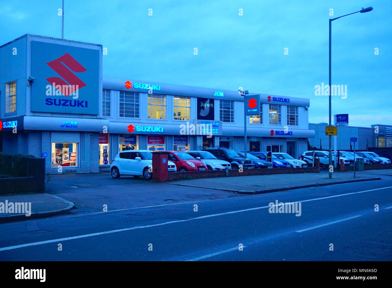 Suzuki Dealership, Colindale, London, UK, England Stock Photo - Alamy