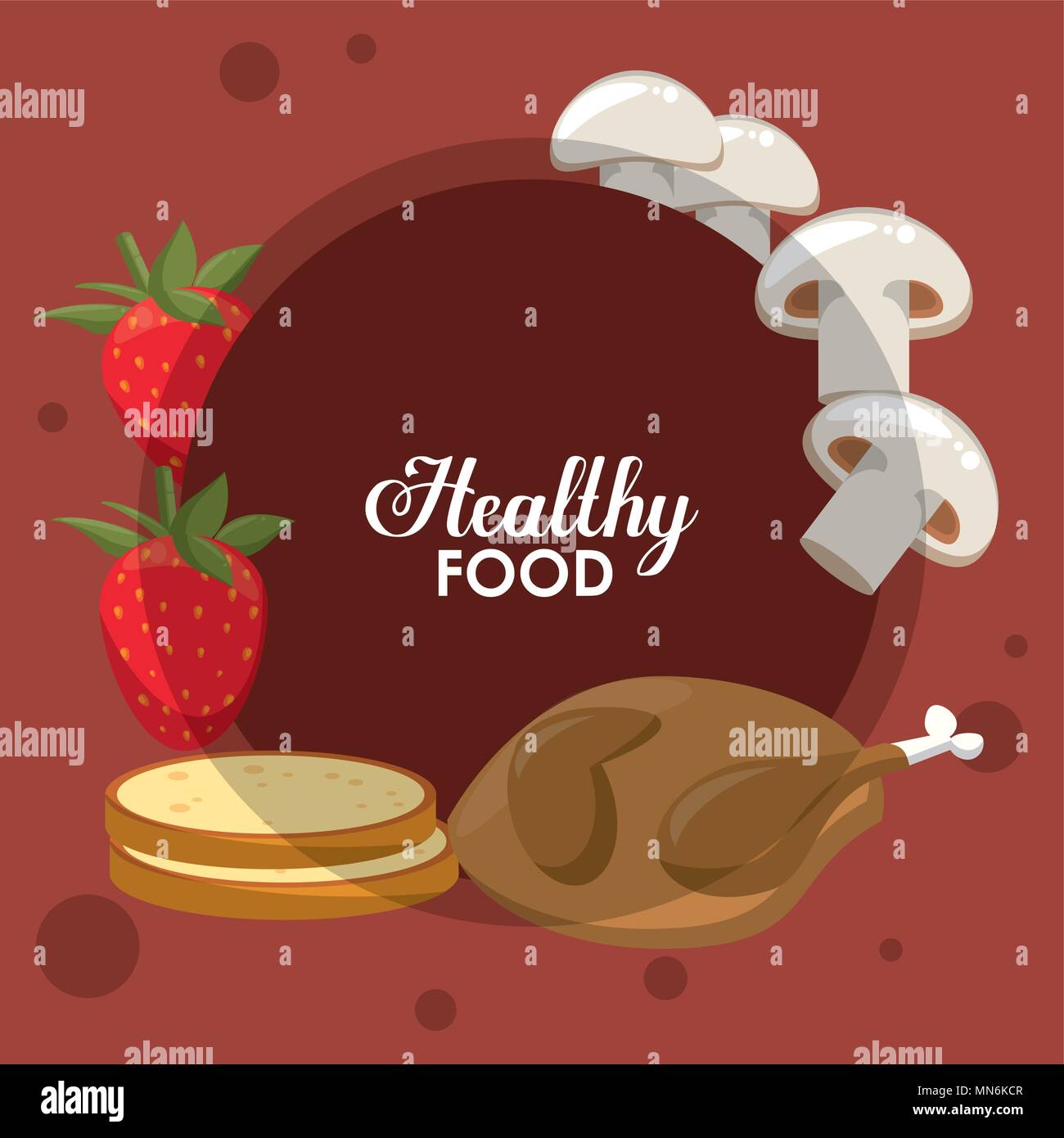 Healthy food concept Stock Vector Image & Art - Alamy