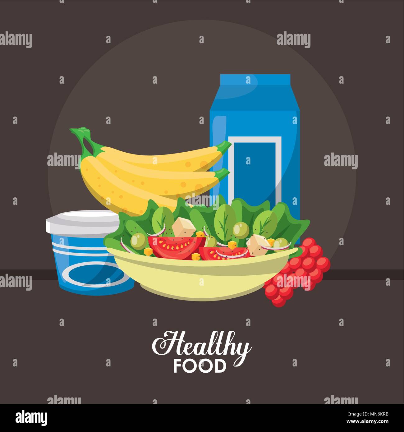 Healthy food concept Stock Vector Image & Art - Alamy