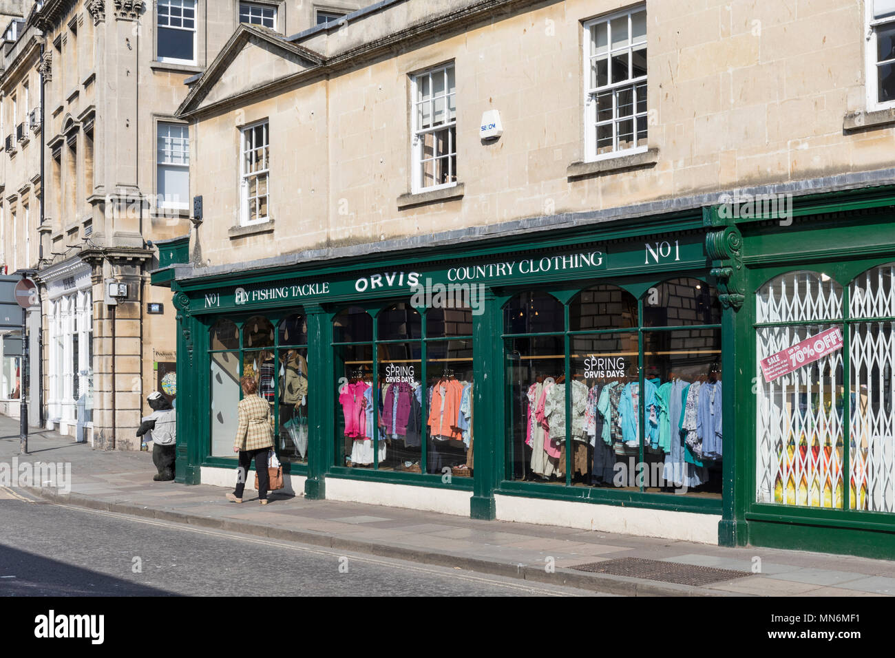 Orvis store in Bath, Somerset, England Stock Photo