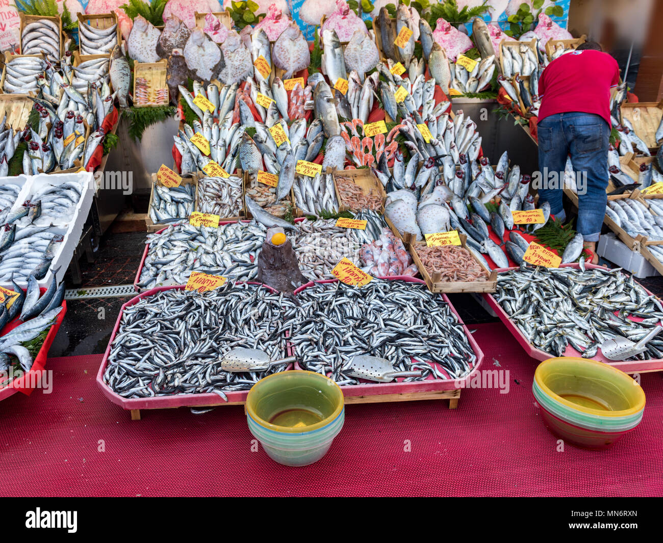 Fish market,Istanbul Stock Photo