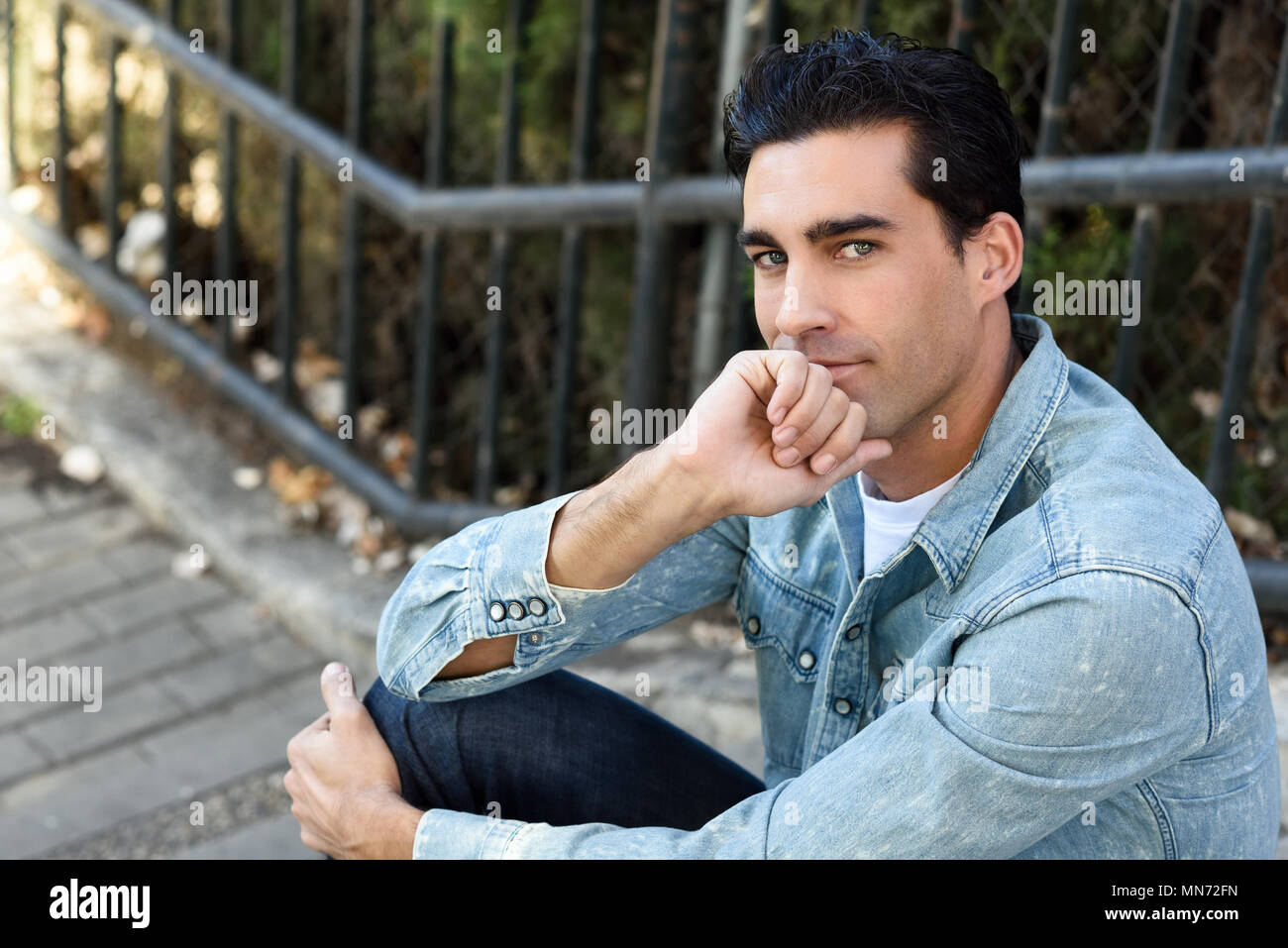 Close Up Of A Young Handsome Man Model Of Fashion With Formal
