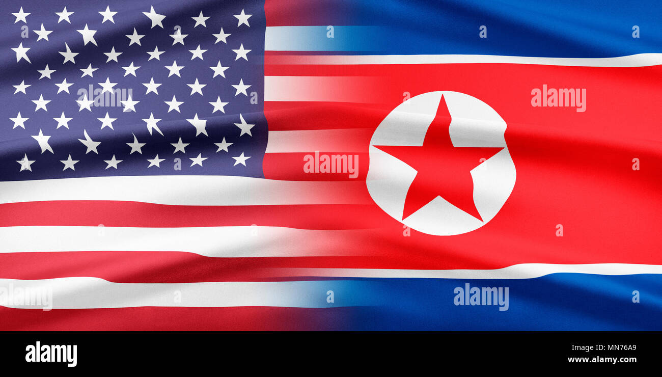 USA and North Korea. Relationship of countries Stock Photo - Alamy