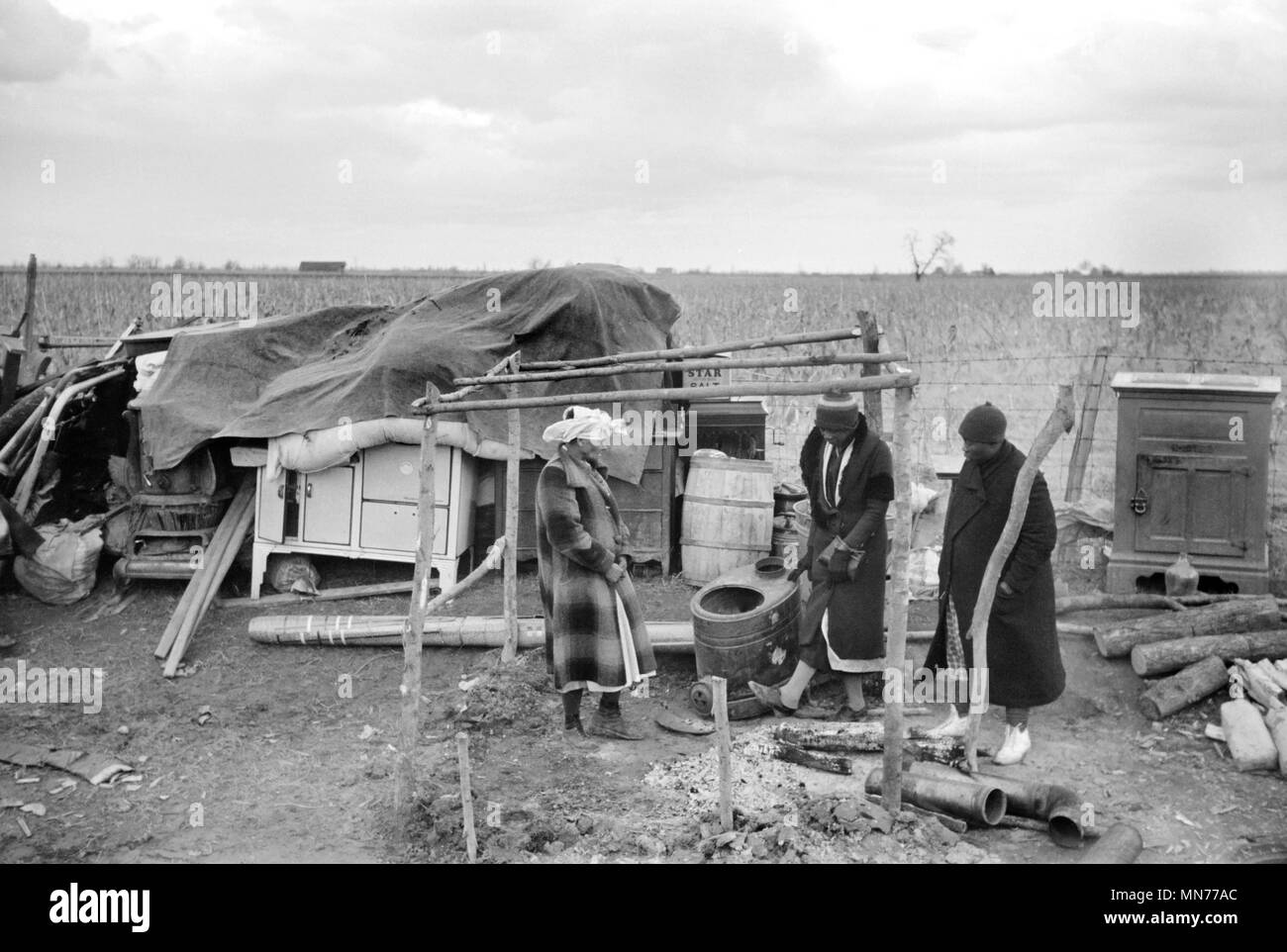 Evicted Sharecroppers Along Highway 60, New Madrid County, Missouri ...