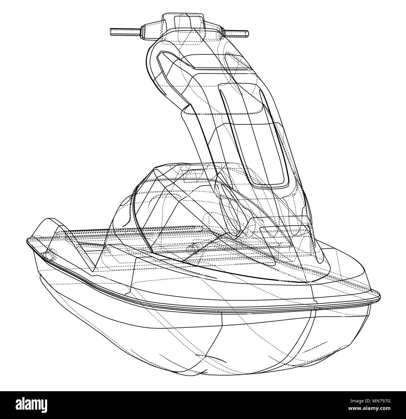 Jet ski sketch. Vector Stock Vector Image & Art Alamy