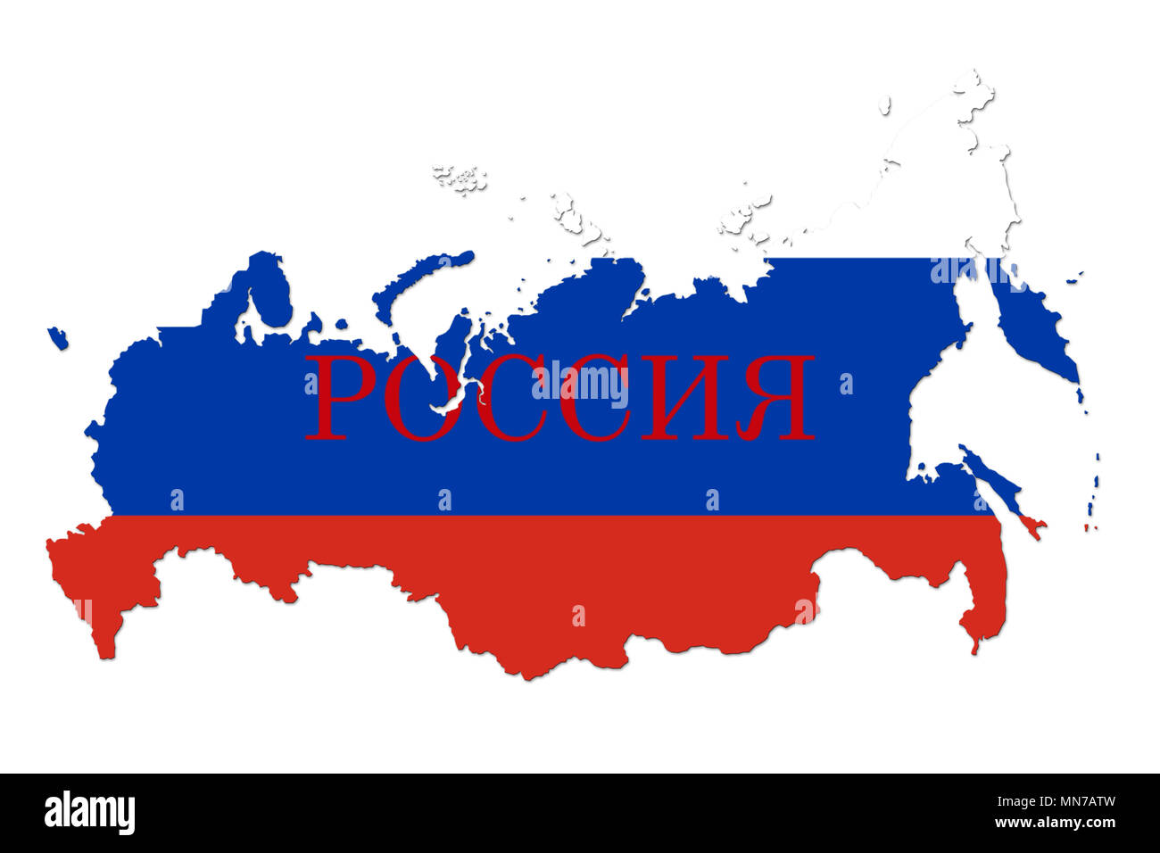 Map and flag of Russia Stock Photo - Alamy