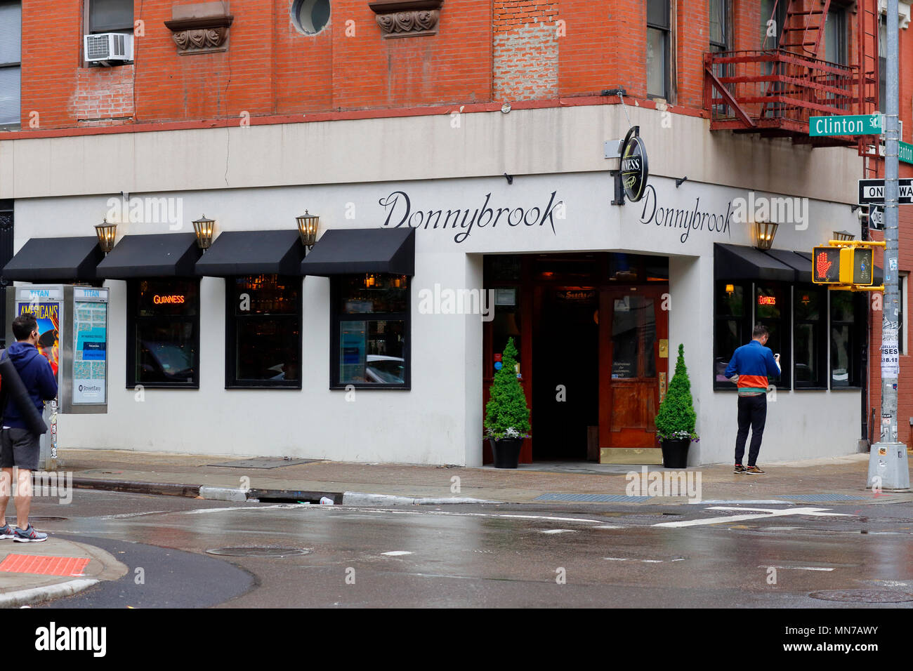 Donnybrook, 35 Clinton St, New York, NY. exterior storefront of a bar in the Lower East Side