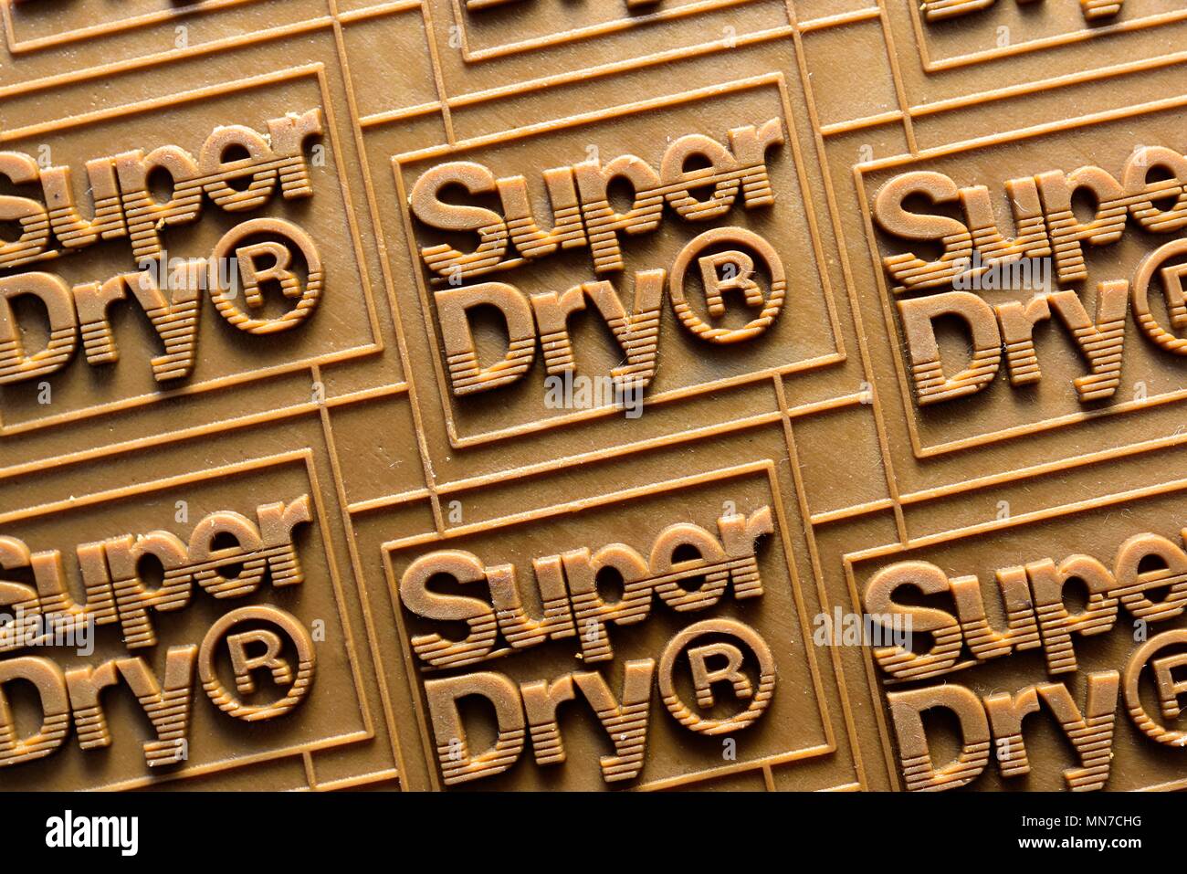 Superdry registered trademark Stock Photo