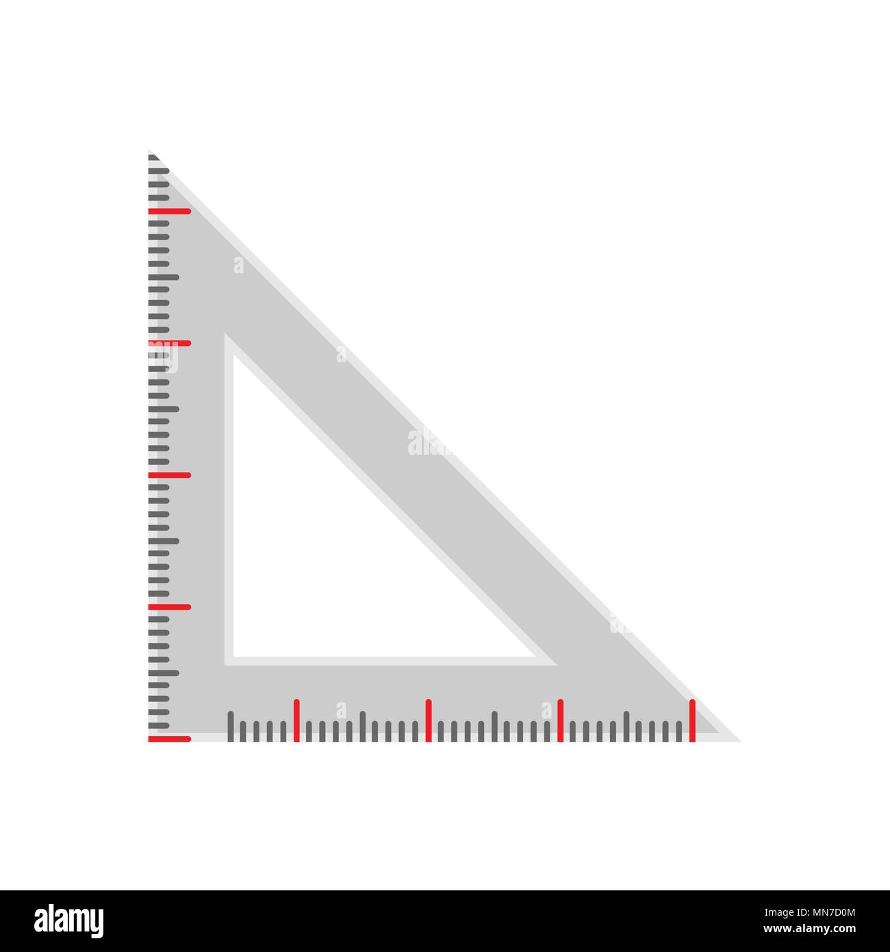 Triangle Ruler Scale Line Gauge Vector Illustration Graphic Design