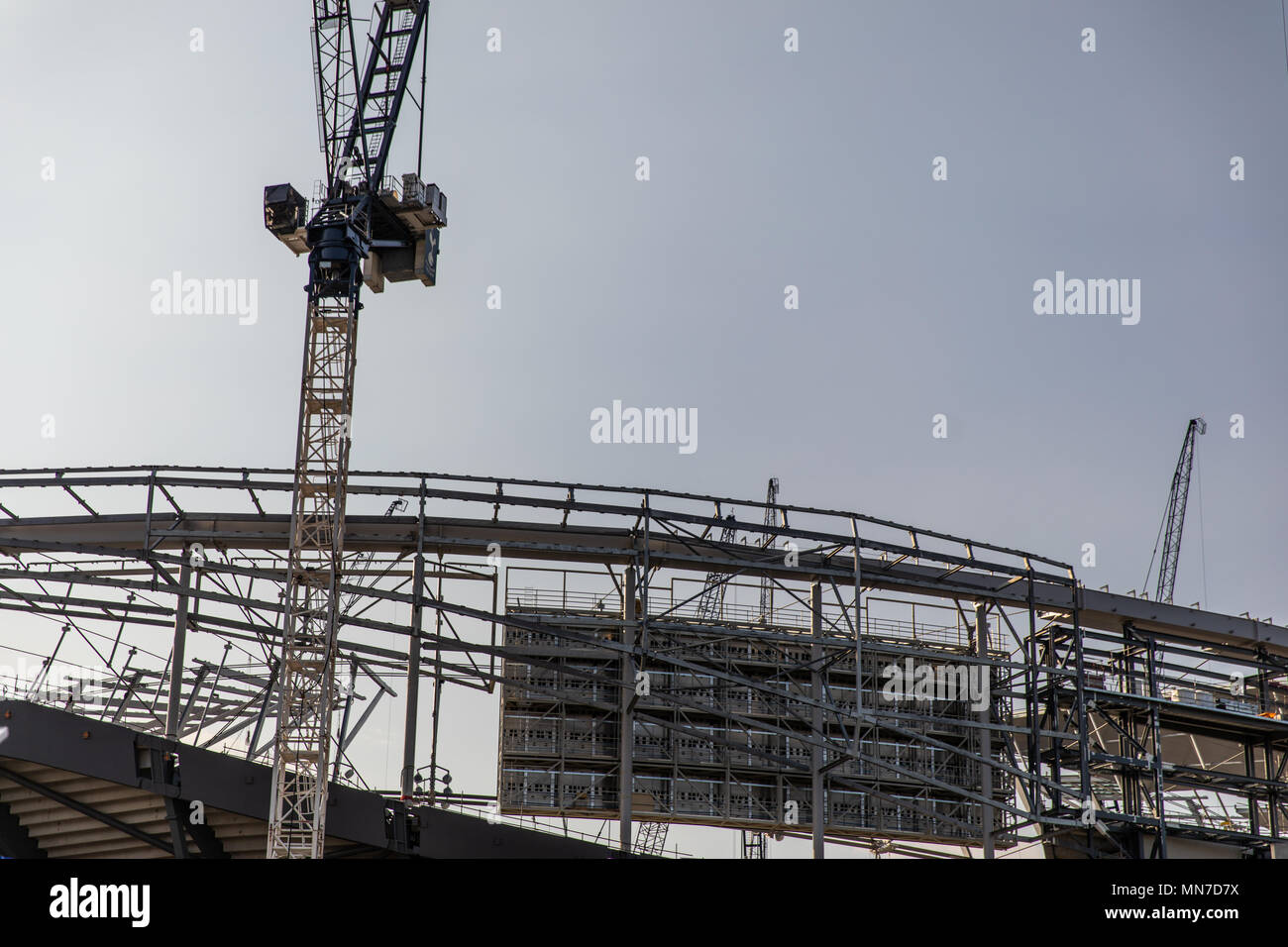 A general view of the ongoing contruction of Tottenham Hotspur's new White Hart Lane stadium in London. PRESS ASSOCIATION Photo. Picture date: Monday May 14, 2018. Photo credit should read: Steven Paston/PA Wire Stock Photo