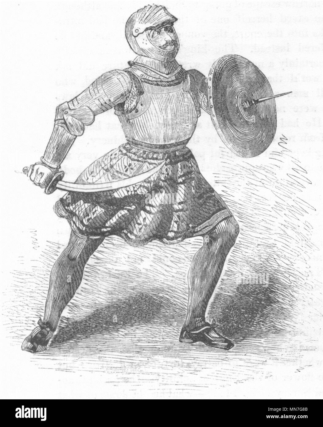 MILITARIA. Foot Soldier, 1508 1845 antique vintage print picture Stock Photo Alamy