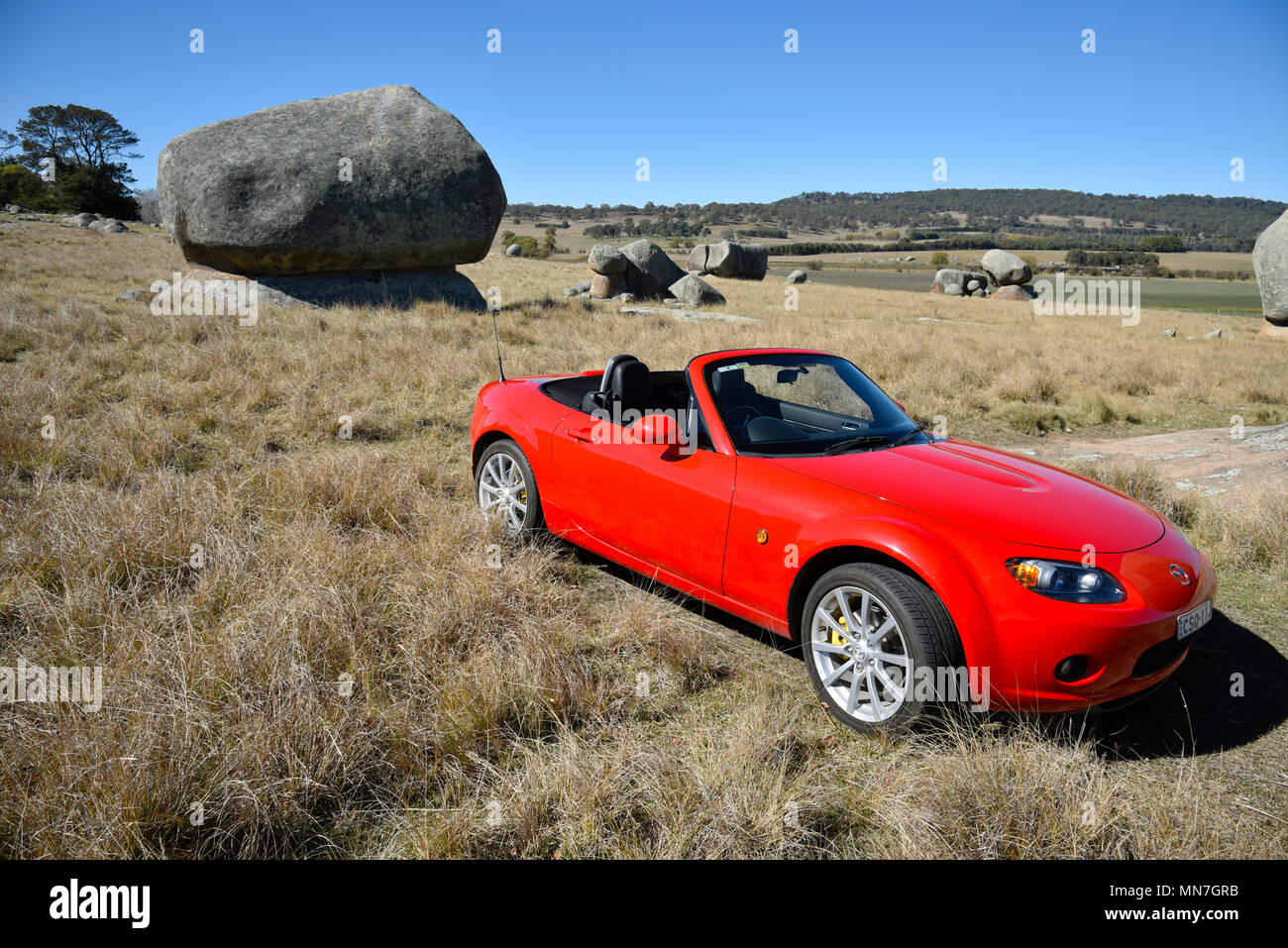 06 Nc Mazda Mx 5 Or Miata At Stonehenge Near Glen Innes In Celtic Country New South Wales Australia Stock Photo Alamy