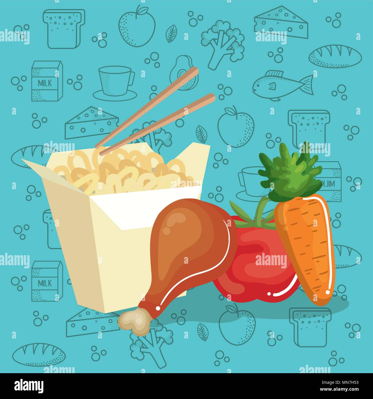 delicious food menu icons Stock Vector Image & Art - Alamy