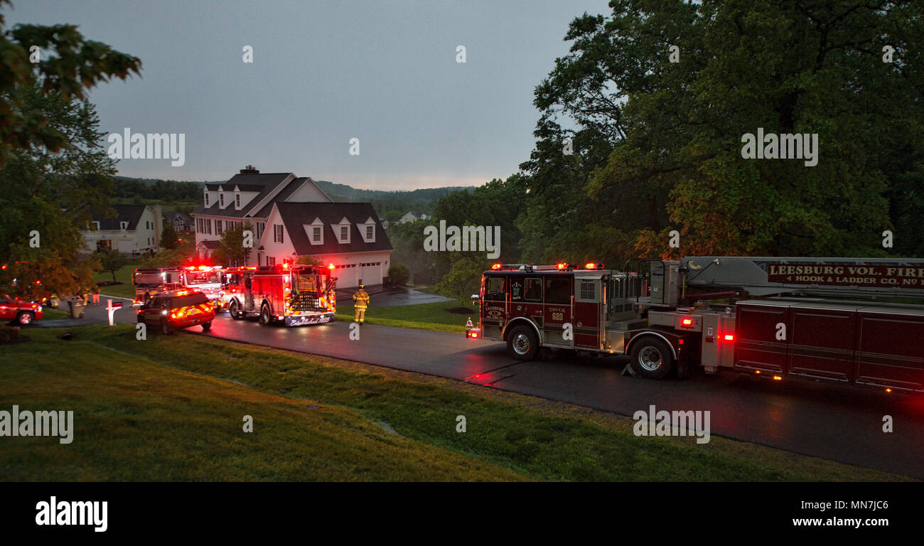Loudon, Virginia, USA. May 14, 2018 Leesburg, Hamilton, Purcellville