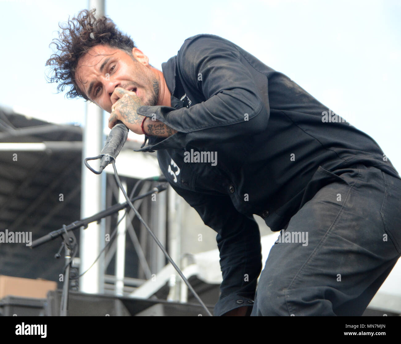 Somerset, Wisconsin, USA. 13th May, 2018. Lead singer Jason Aalon ...