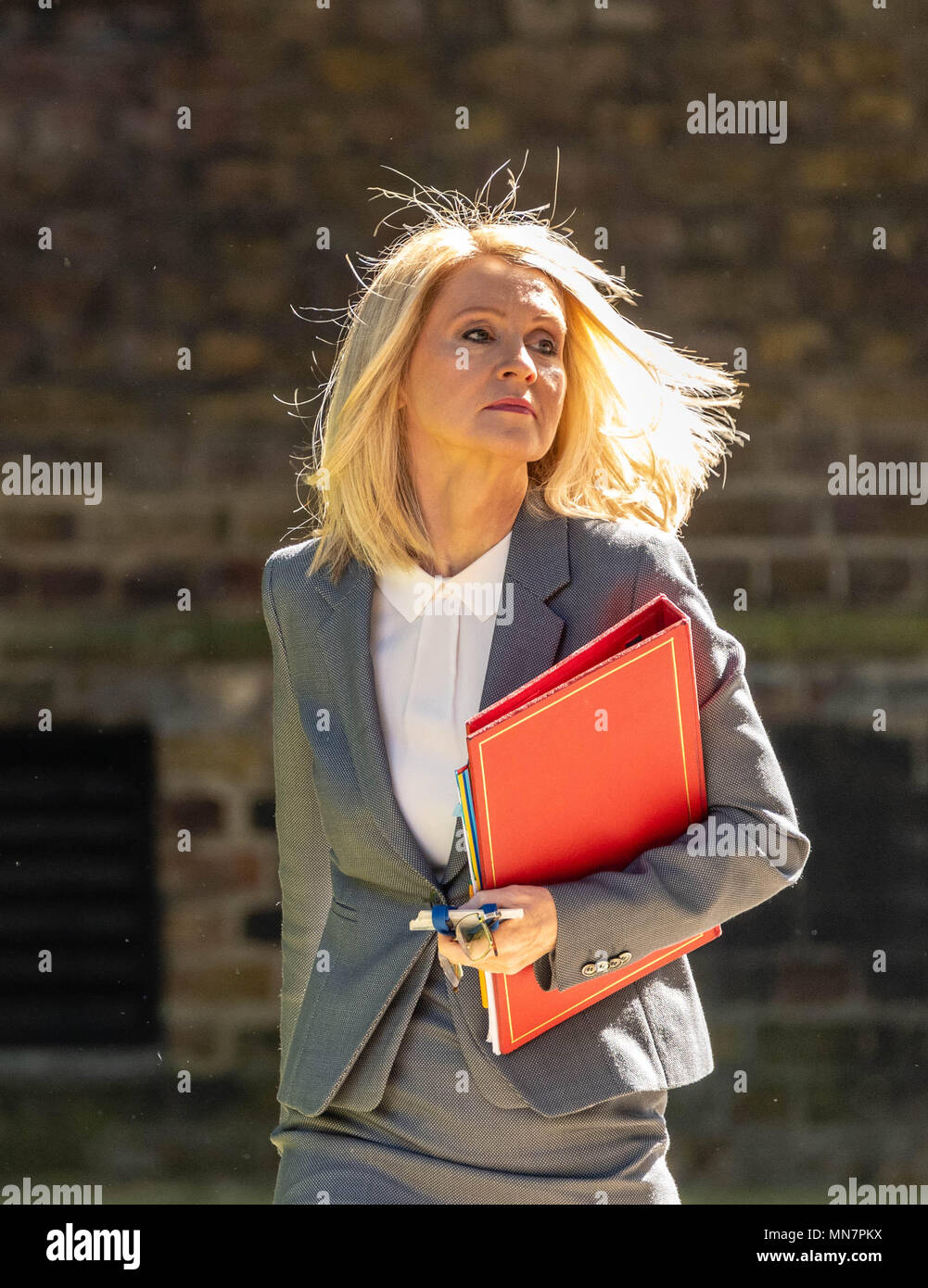 London 15th May 2018, Esther McVey Secretary of state for work and pensions arrives in Downing Street Credit Ian Davidson/Alamy live news Stock Photo
