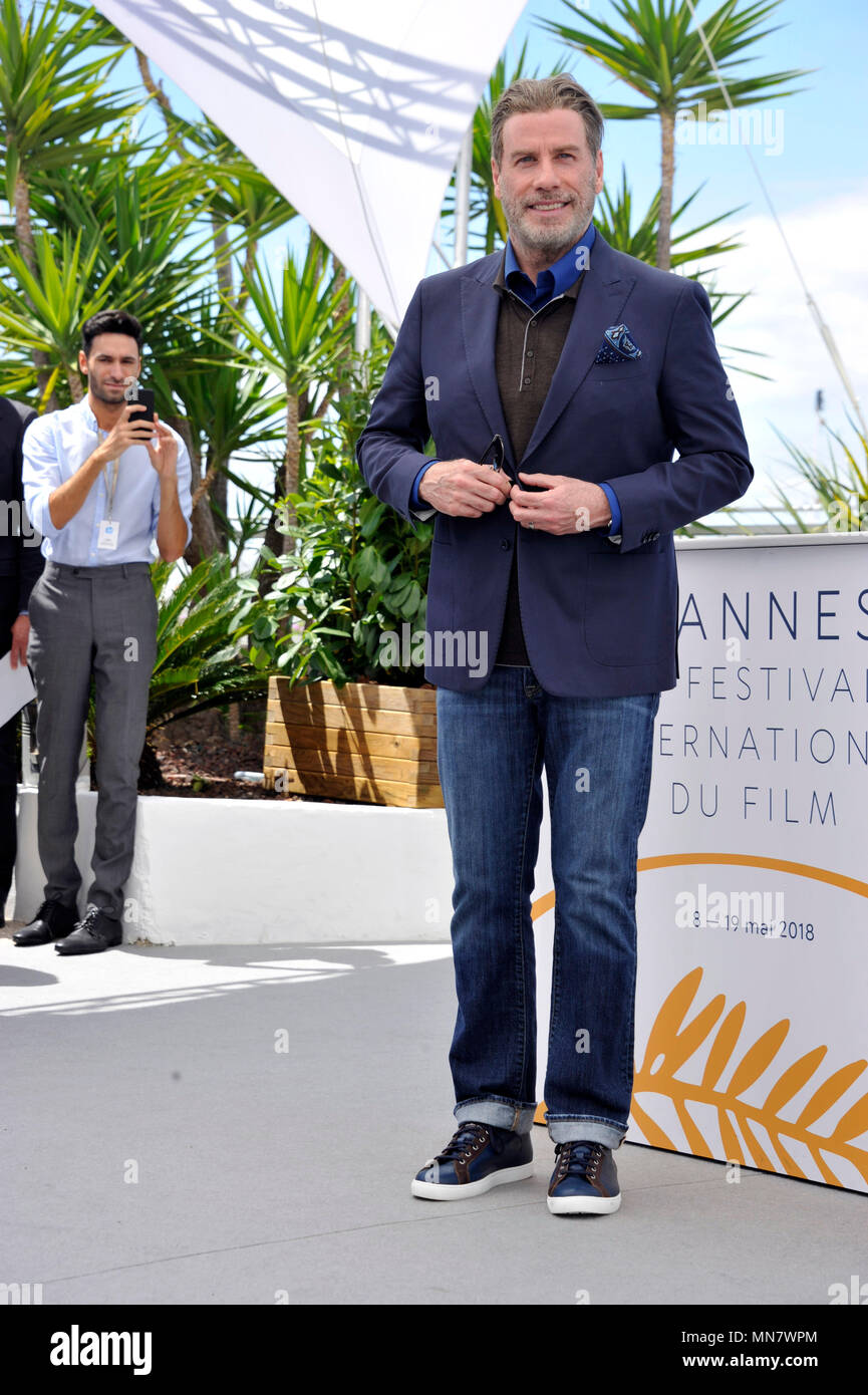 Roma, Italy. 15th May, 2018. 71st Cannes Film Festival 2018, Photocall film ''Rendezvous With John Travolta - Gotti'' Pictured: John Travolta Credit: Independent Photo Agency/Alamy Live News Stock Photo