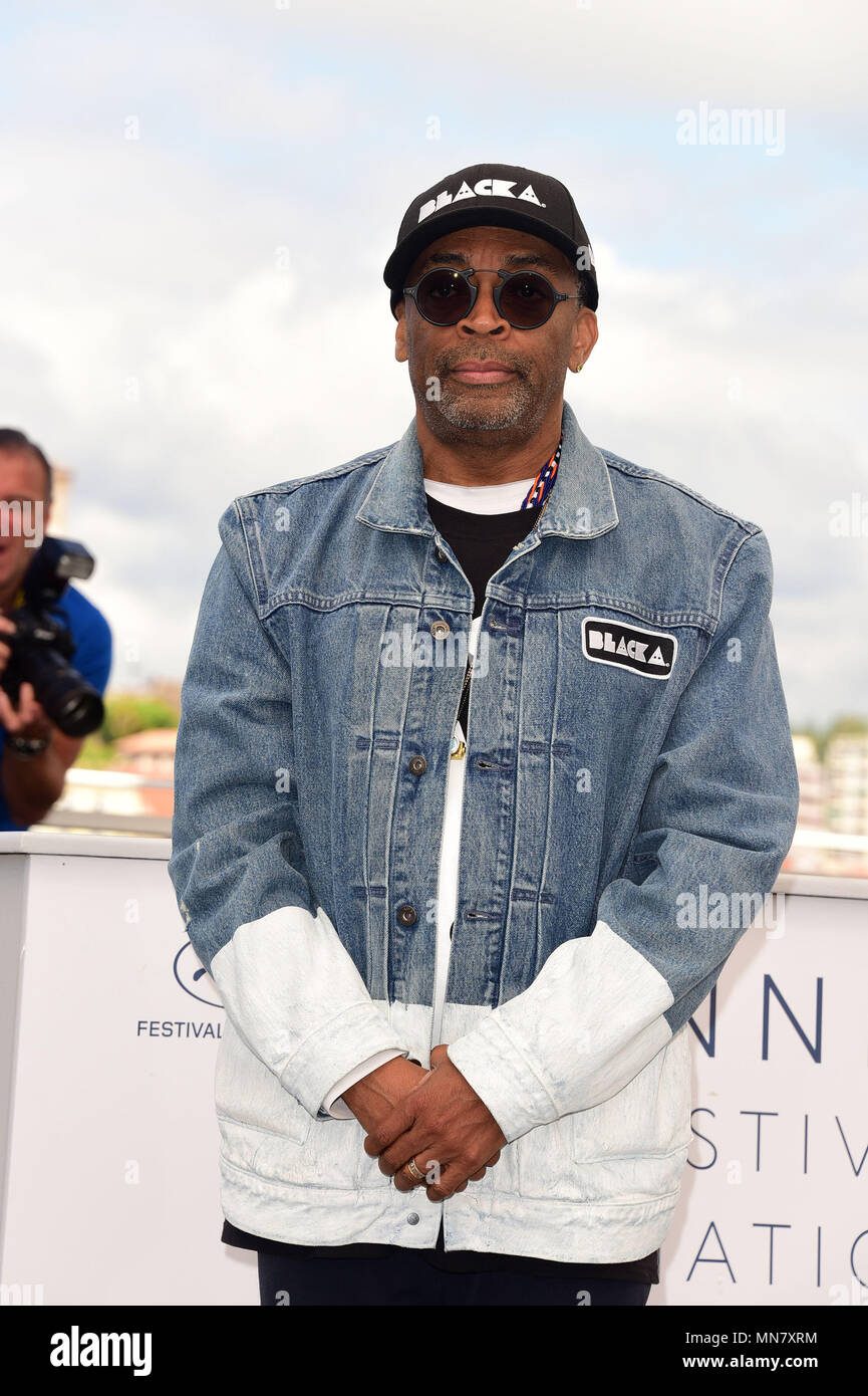 Cannes, France. 15th May, 2018. Spike Lee attending Photocall for BLACKKKLANSMAN at Cannes Film Feadistival 15th May 2018 Credit: Peter Phillips/Alamy Live News Stock Photo