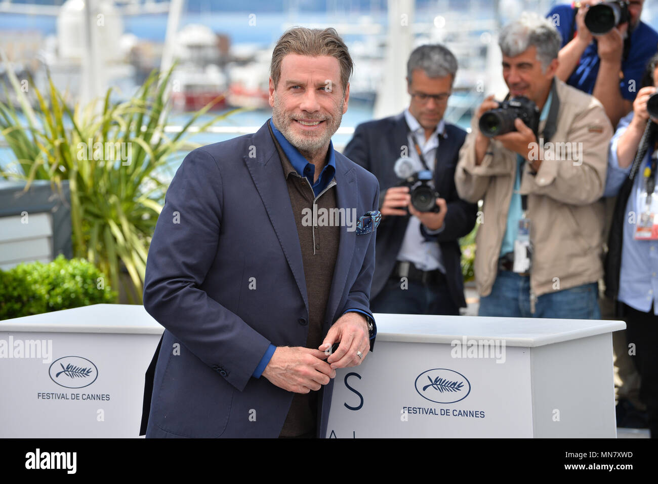 Cannes, France. 15th May, 2018. CANNES, FRANCE. May 15, 2018: John Travolta at the photocall for 'Gotti' at the 71st Festival de Cannes Picture Credit: Sarah Stewart/Alamy Live News Stock Photo