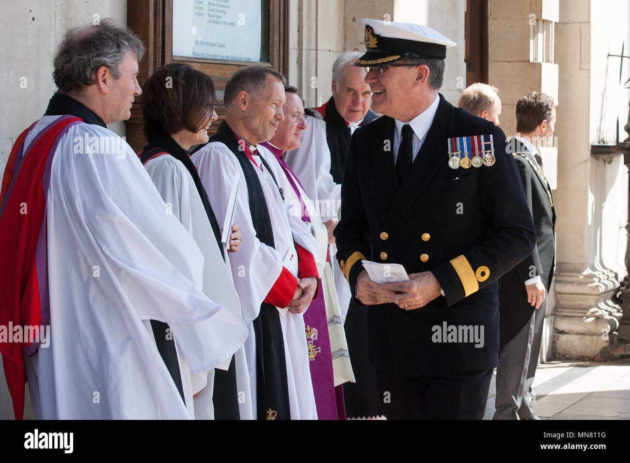 London Uk 15th May 2018 Military Dignitaries Arrive Wearing