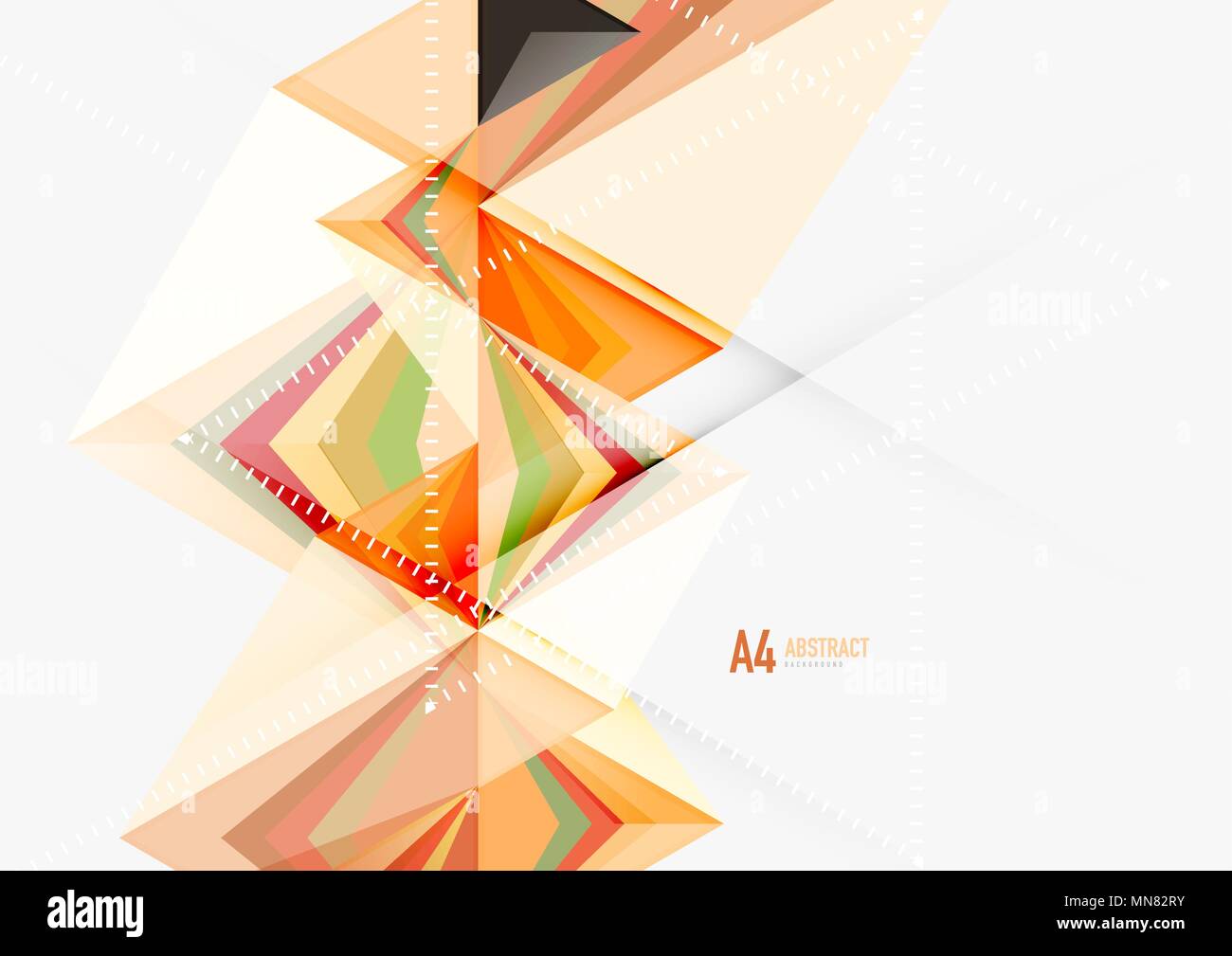 Triangular low poly vector a4 size geometric abstract template. Triangular  low poly vector a4 size geometric abstract template. Multicolored triangles  on light background, futuristic techno or business design Stock Vector  Image &