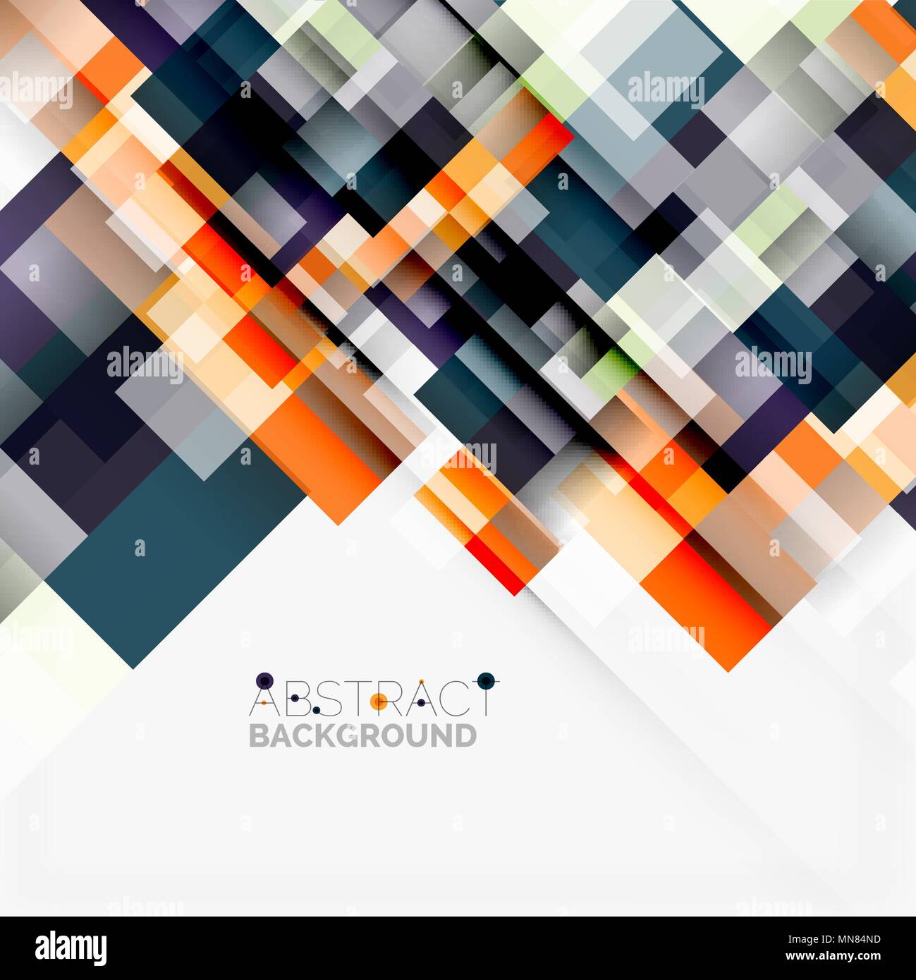 Abstract geometric background of color blocks Vector Image