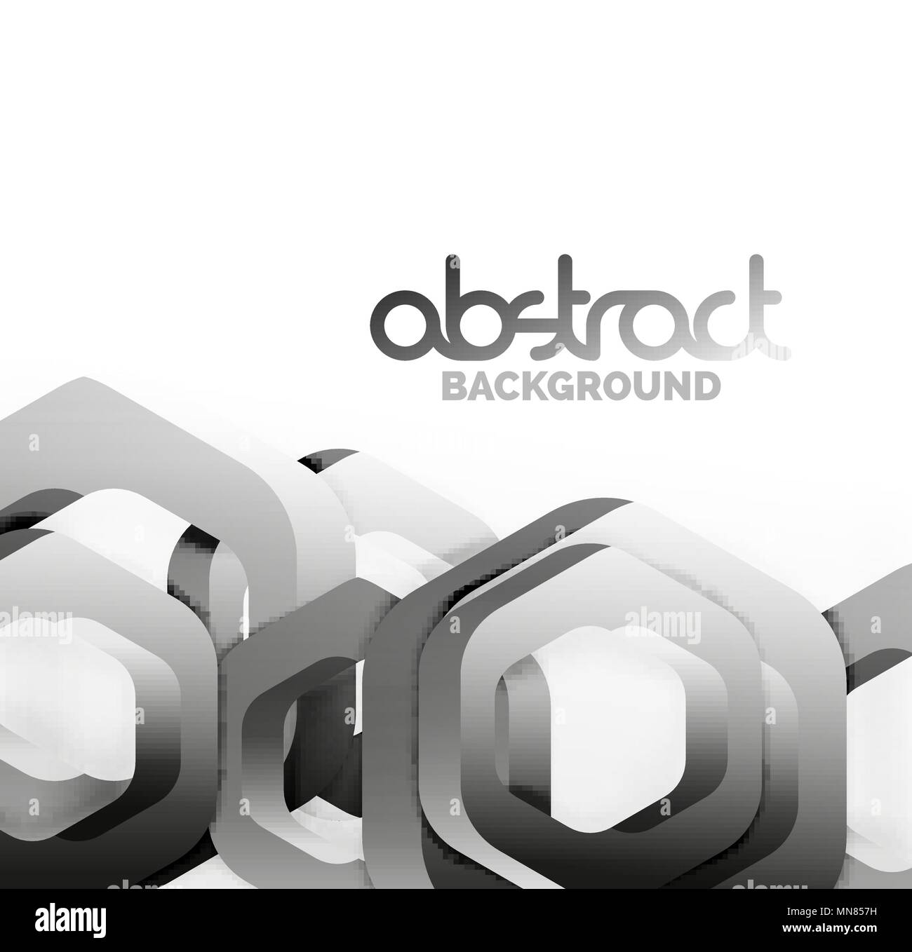 Overlapping hexagons design background. Overlapping hexagons vector design background Stock Vector