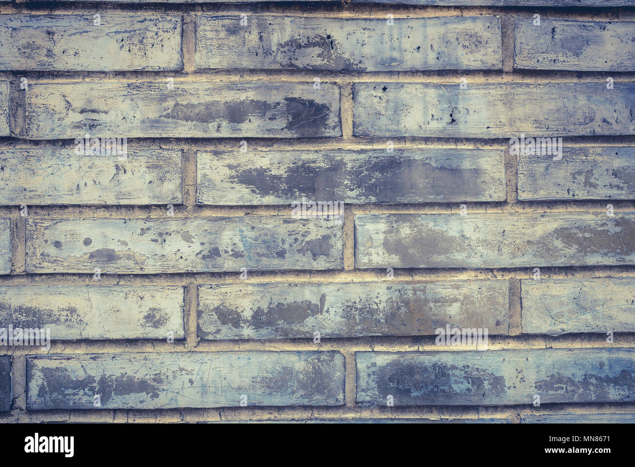 old grey grunge brick wall background Stock Photo