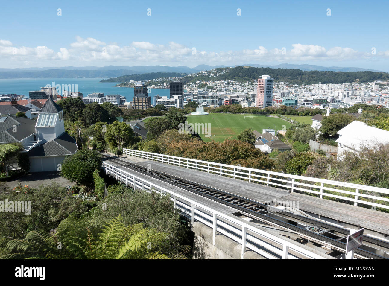 The historic Wellington Cable Car, Wellington, New Zealand Stock Photo