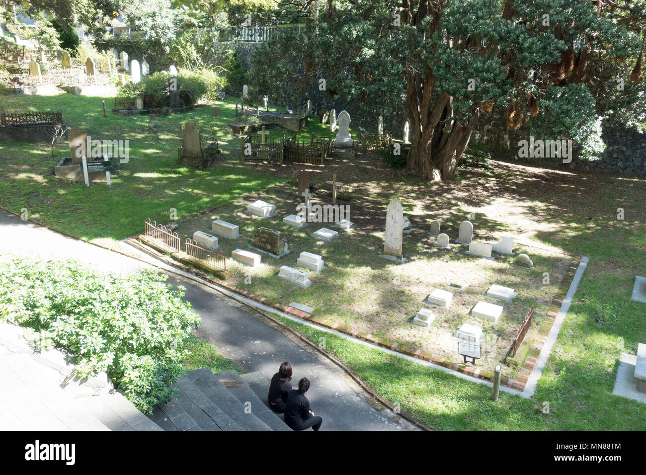 Bolton Street Cemetery, Wellington, New Zealand Stock Photo