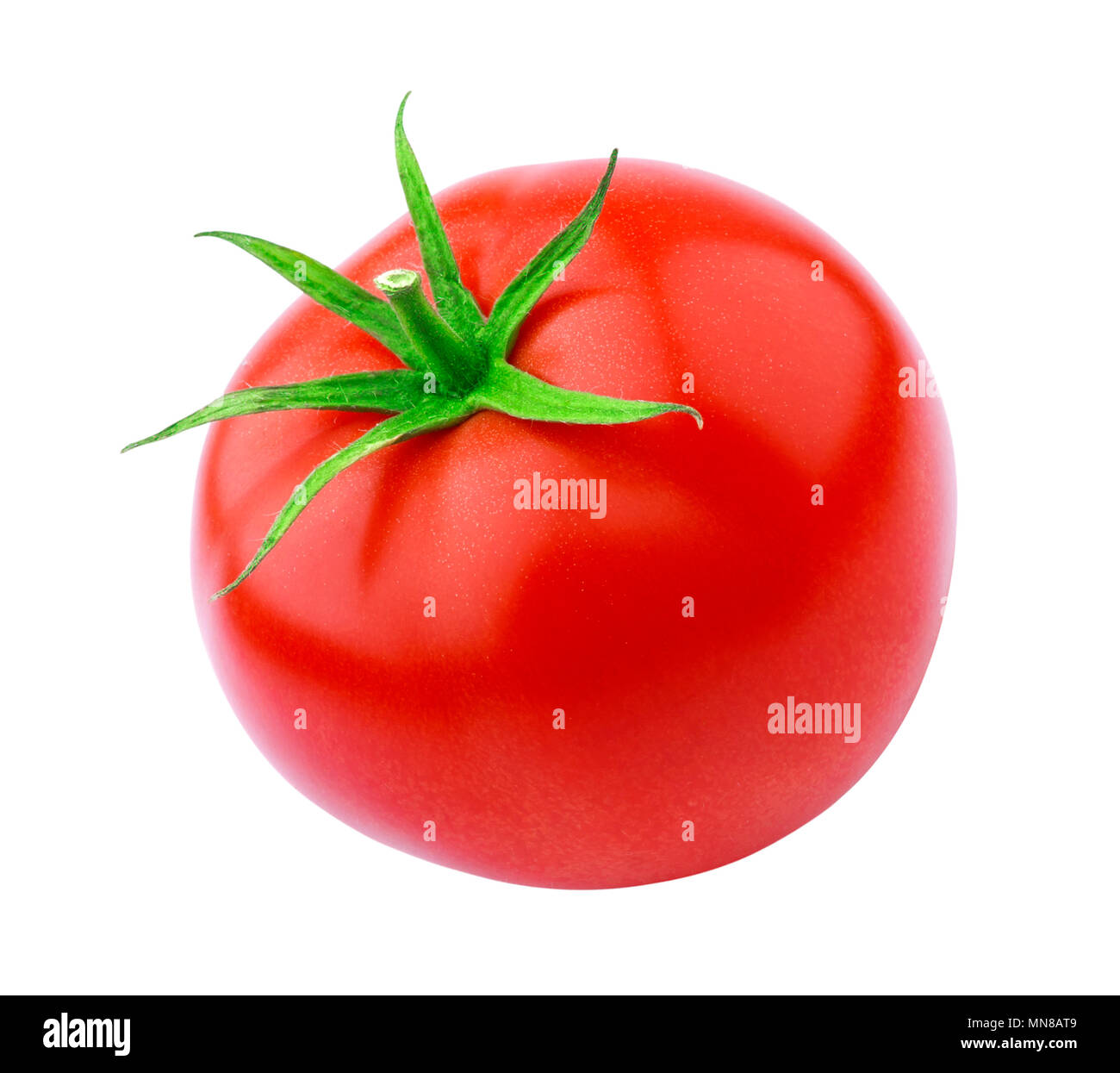 One tomato isolated isolated on white background Stock Photo