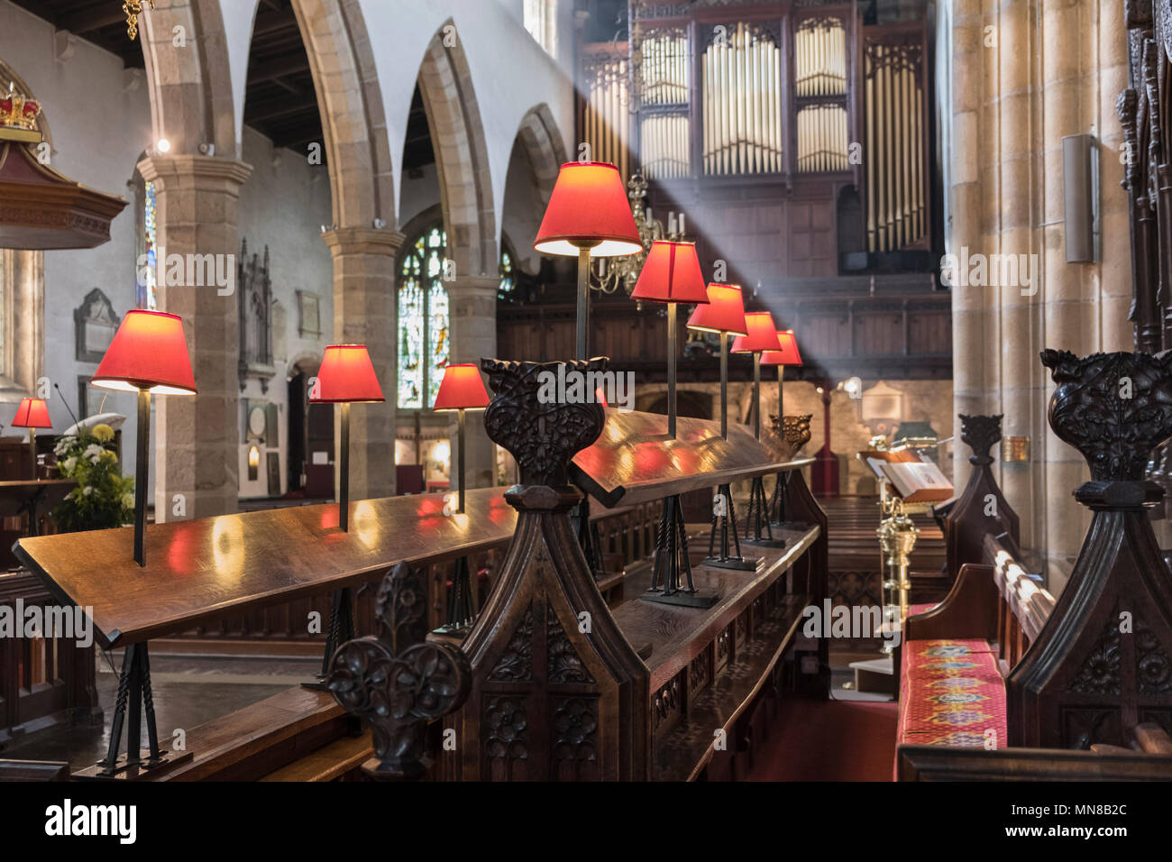 Lancaster Priory Church. Lancaster Lancashire UK Stock Photo - Alamy