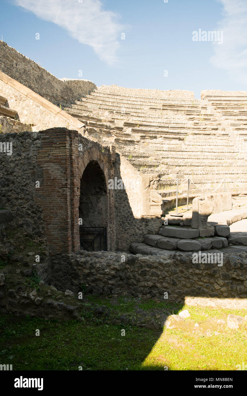 Pompeii Excavation - Italy In June 2013 UNESCO declared. Stock Photo