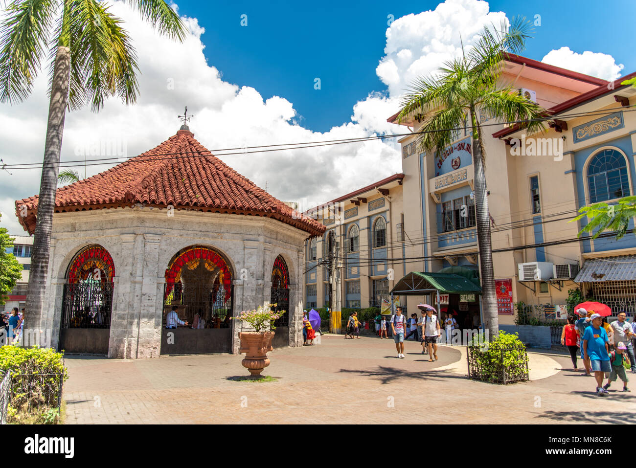 Cebu city, Philippines Apr 25,2018 - People who see Magellans Cross