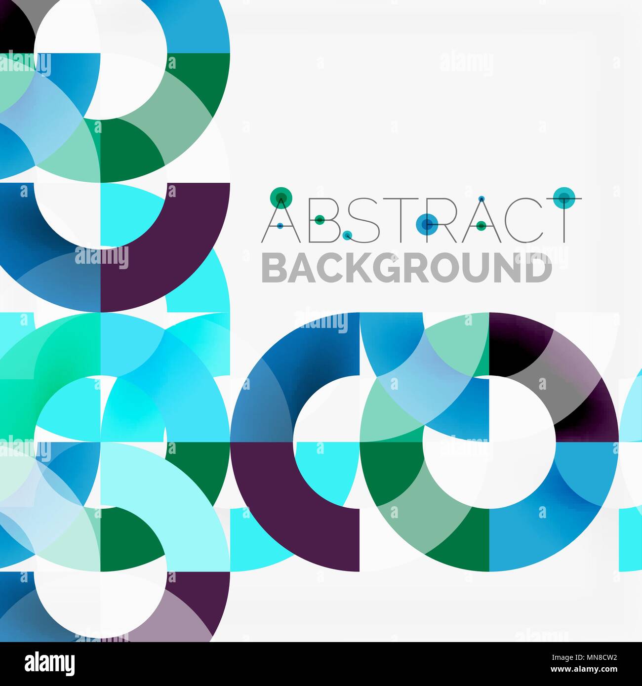 Colorful rings on grey background, modern geometric pattern design ...