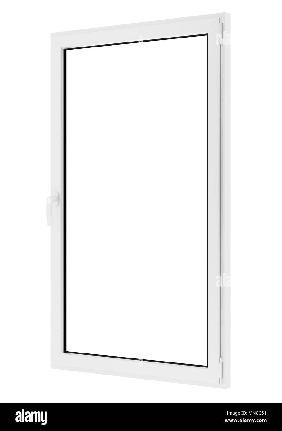 window isolated on white background. 3d illustration Stock Photo - Alamy