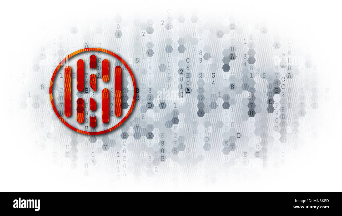 Hush Coin Illustration on Pixelated Background Stock Photo Alamy