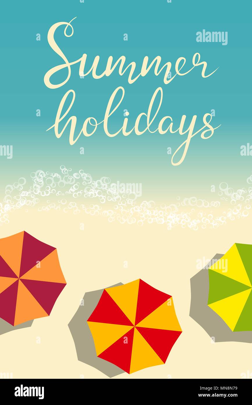 beach summer holiday template for flyer Stock Vector Image & Art - Alamy
