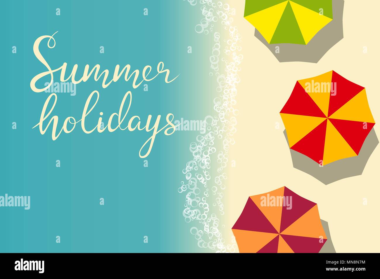 beach summer holiday template for flyer Stock Vector Image & Art - Alamy