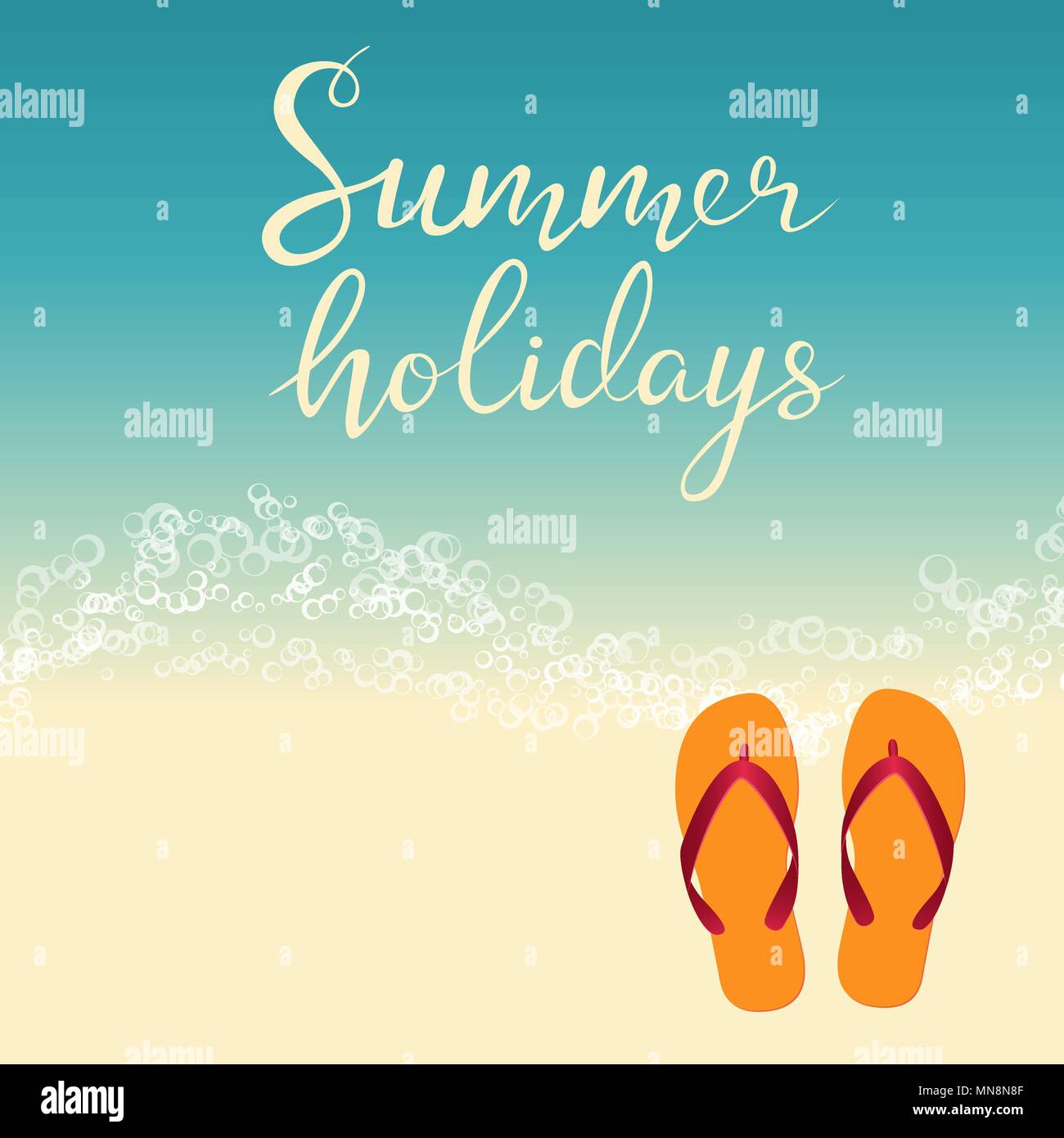 beach summer holiday template for flyer Stock Vector Image & Art - Alamy